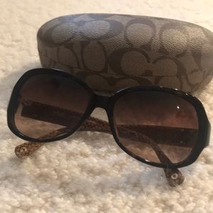 Coach Brown Tortoiseshell Sunglasses